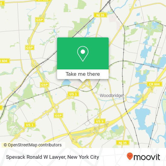 Spevack Ronald W Lawyer map