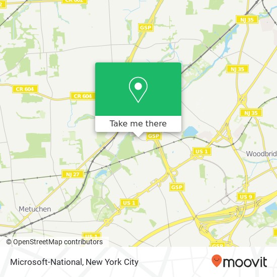 Mapa de Microsoft-National