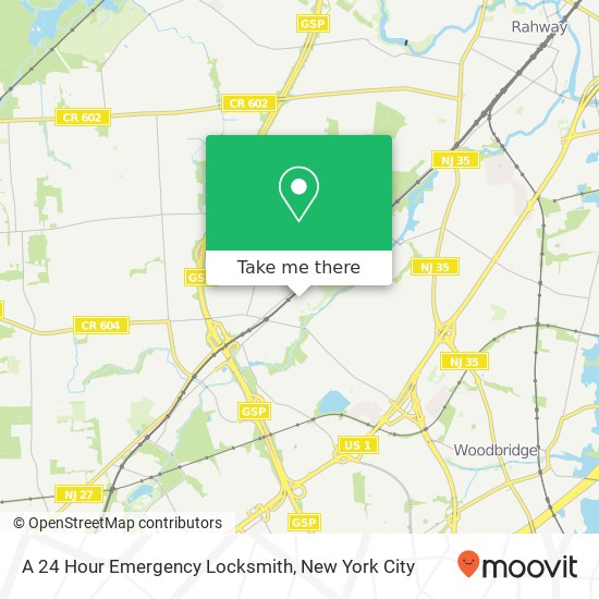 Mapa de A 24 Hour Emergency Locksmith