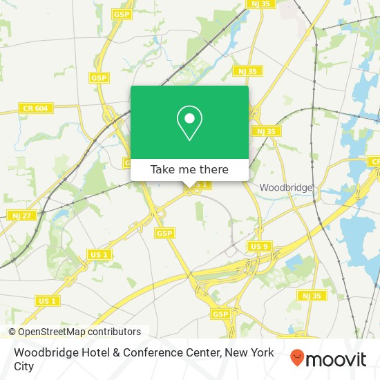 Woodbridge Hotel & Conference Center map