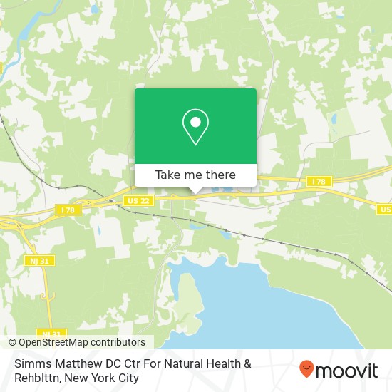 Simms Matthew DC Ctr For Natural Health & Rehblttn map