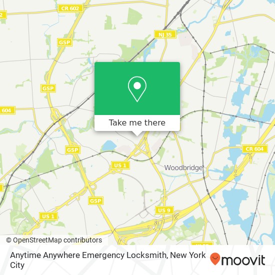 Anytime Anywhere Emergency Locksmith map