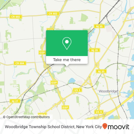 Woodbridge Township School District map