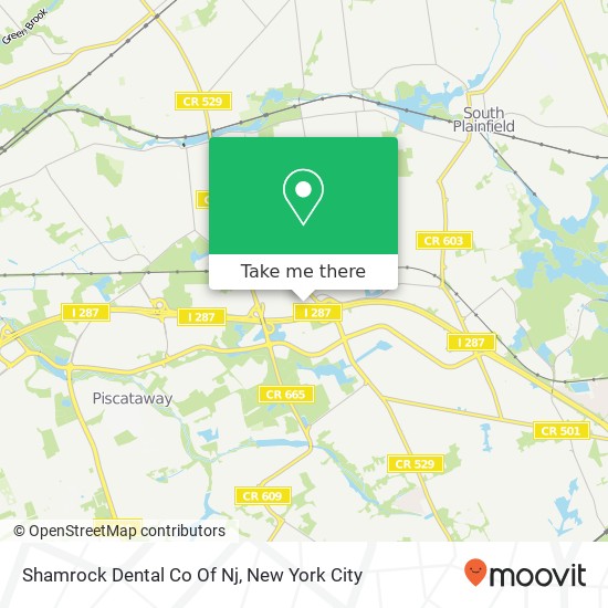 Shamrock Dental Co Of Nj map