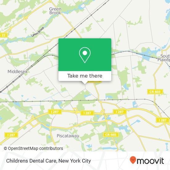 Childrens Dental Care map