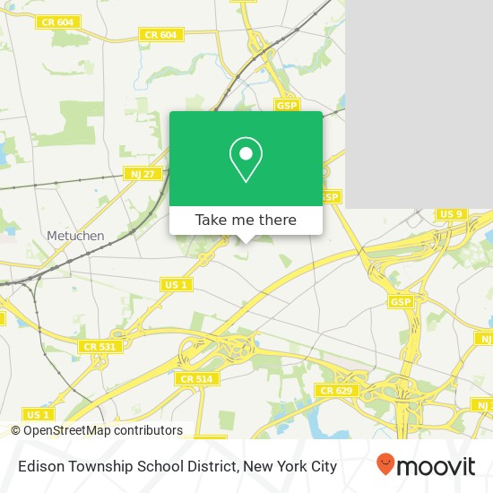 Mapa de Edison Township School District