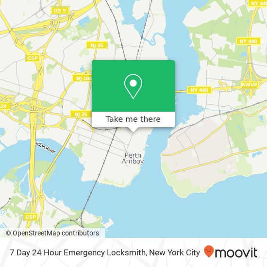 7 Day 24 Hour Emergency Locksmith map