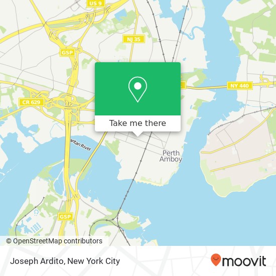 Joseph Ardito map