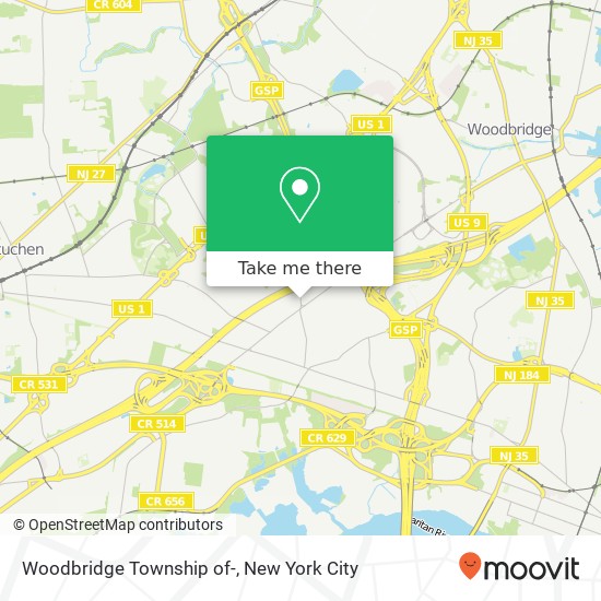 Woodbridge Township of- map