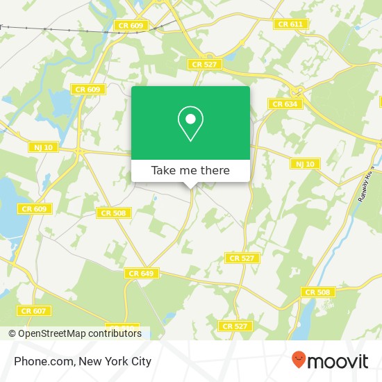 Mapa de Phone.com