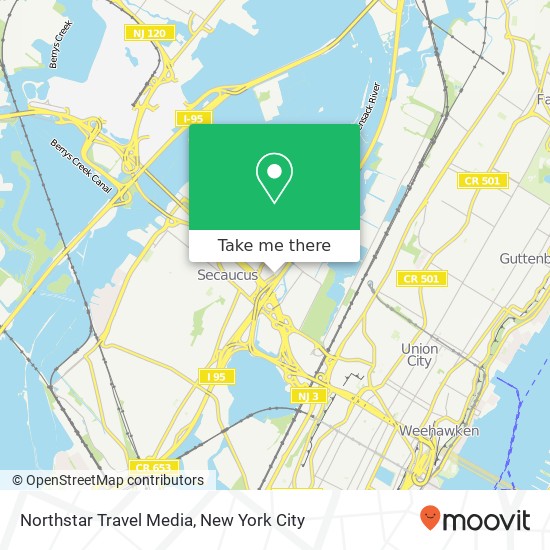 Northstar Travel Media map