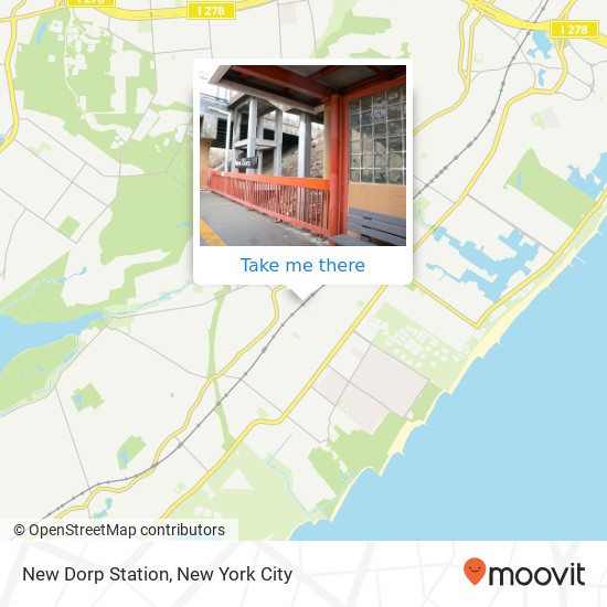 Mapa de New Dorp Station