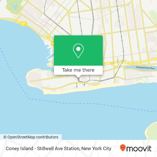Coney Island - Stillwell Ave Station map