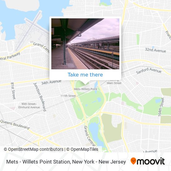 Mapa de Mets - Willets Point Station