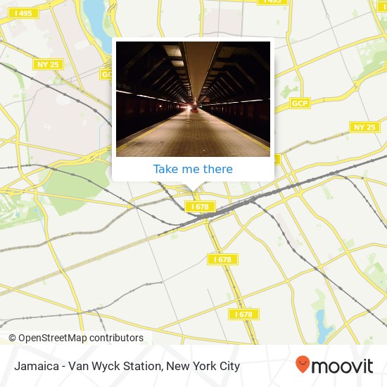 Jamaica - Van Wyck Station map