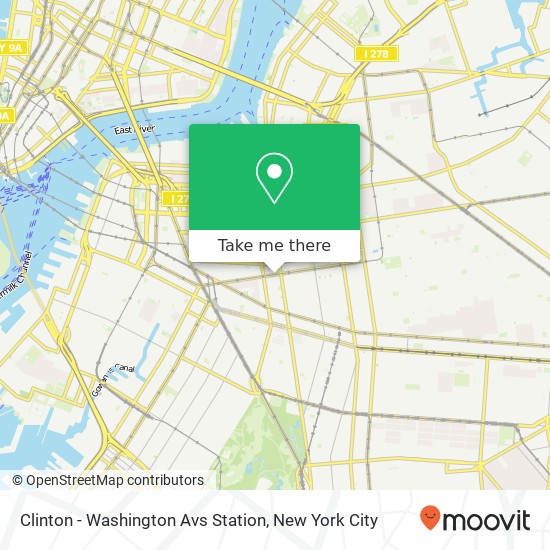 Clinton - Washington Avs Station map