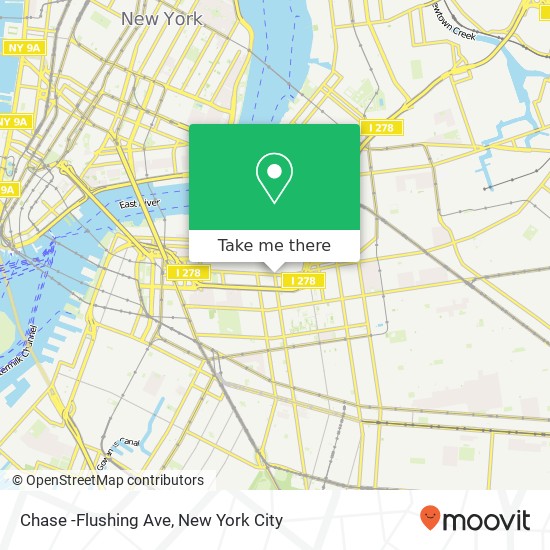 Chase -Flushing Ave map