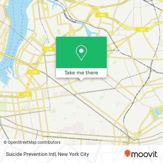 Mapa de Suicide Prevention Intl