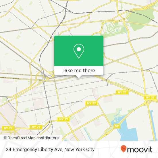 Mapa de 24 Emergency Liberty Ave