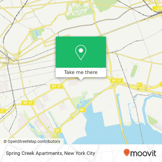 Mapa de Spring Creek Apartments