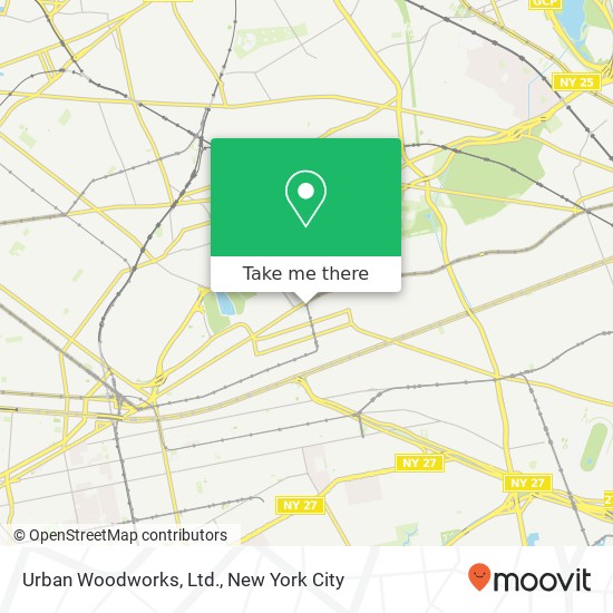 Urban Woodworks, Ltd. map