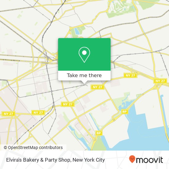 Mapa de Elvira's Bakery & Party Shop