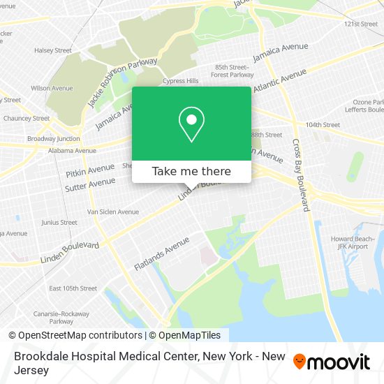 Mapa de Brookdale Hospital Medical Center