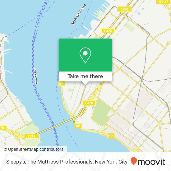 Mapa de Sleepy's, The Mattress Professionals