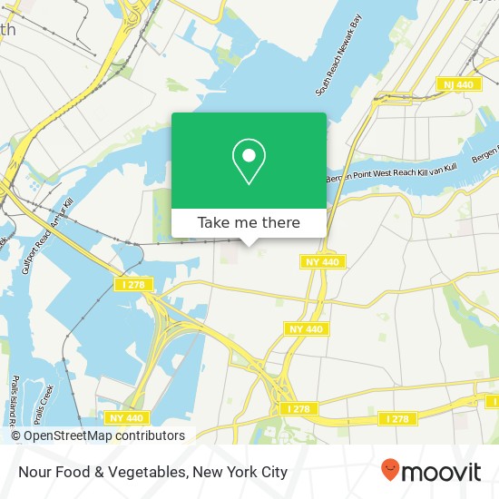 Mapa de Nour Food & Vegetables