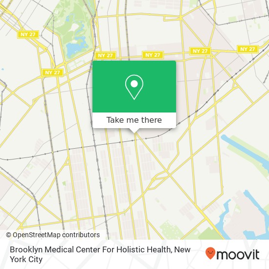 Mapa de Brooklyn Medical Center For Holistic Health