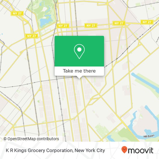 Mapa de K R Kings Grocery Corporation