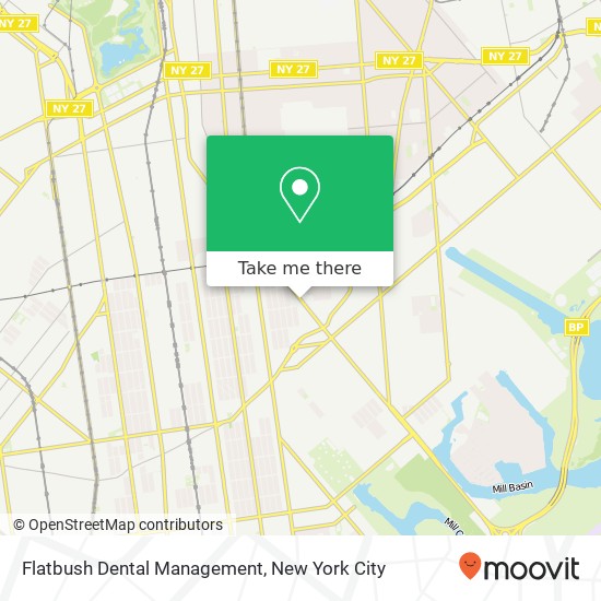 Flatbush Dental Management map