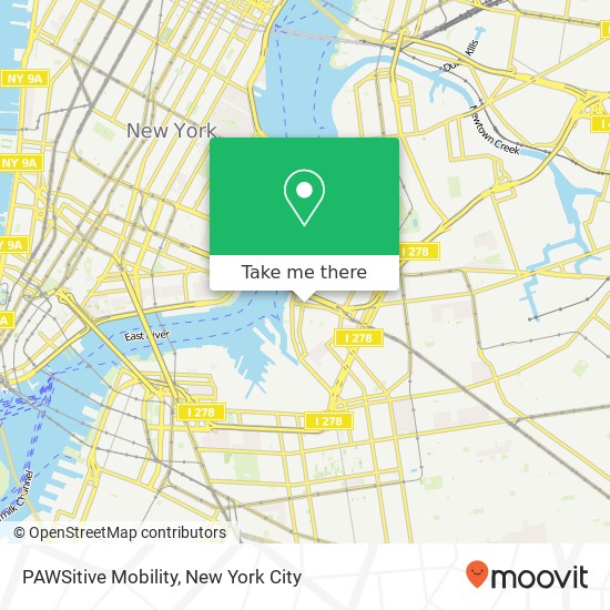 Mapa de PAWSitive Mobility