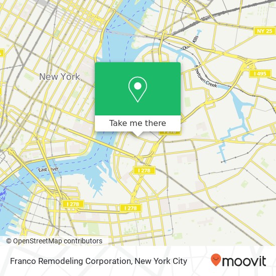 Franco Remodeling Corporation map