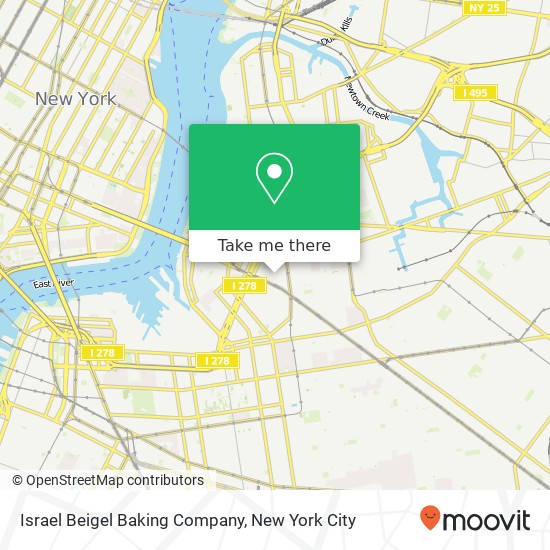 Israel Beigel Baking Company map