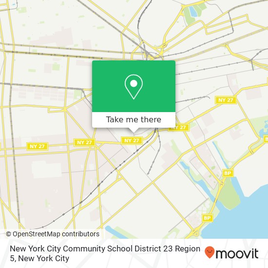 Mapa de New York City Community School District 23 Region 5