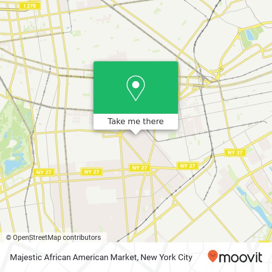 Majestic African American Market map