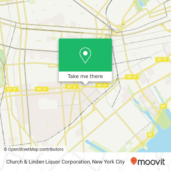 Mapa de Church & Linden Liquor Corporation