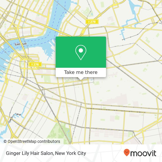 Mapa de Ginger Lily Hair Salon