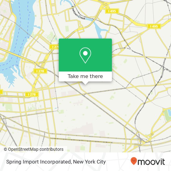 Mapa de Spring Import Incorporated