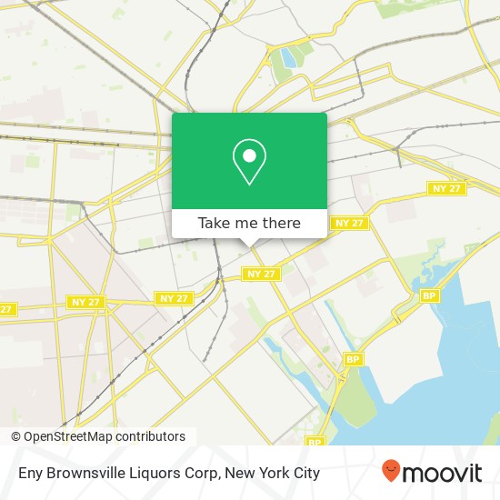 Mapa de Eny Brownsville Liquors Corp