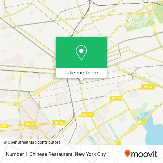 Mapa de Number 1 Chinese Restaurant