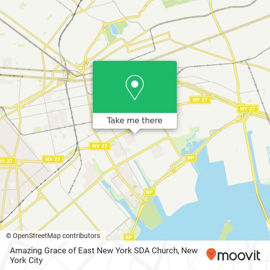 Mapa de Amazing Grace of East New York SDA Church