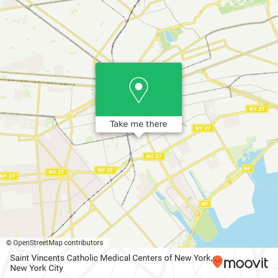 Mapa de Saint Vincents Catholic Medical Centers of New York