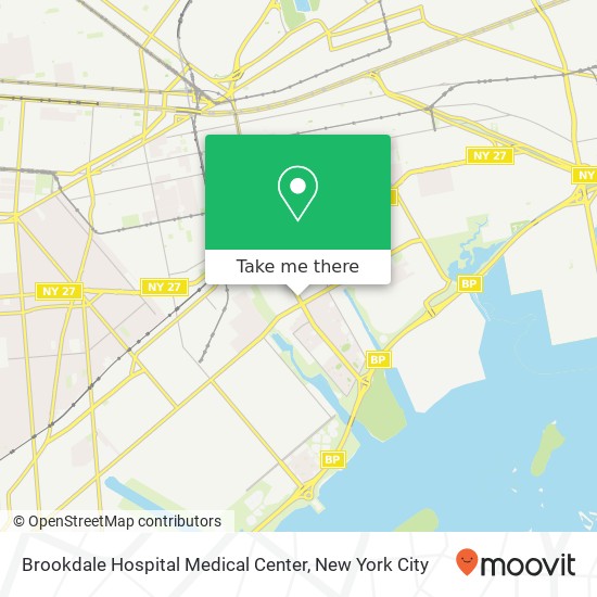 Mapa de Brookdale Hospital Medical Center