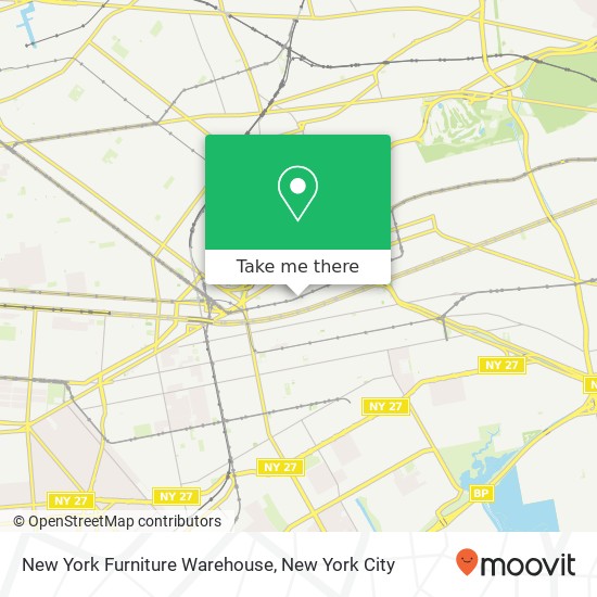 Mapa de New York Furniture Warehouse