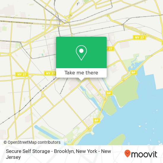 Mapa de Secure Self Storage - Brooklyn