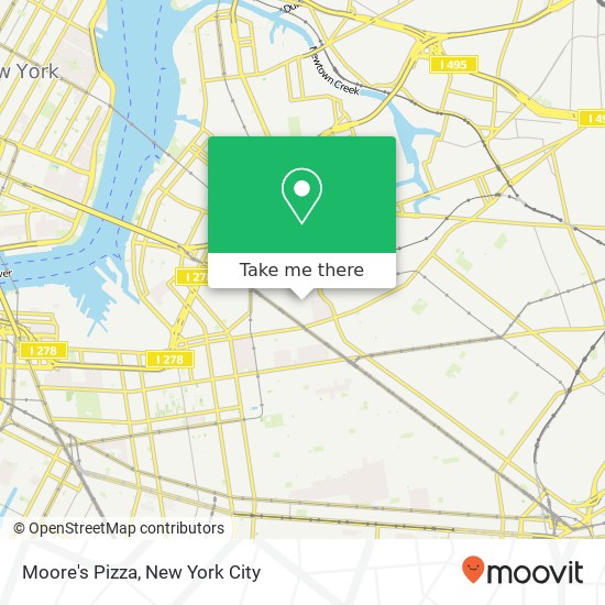Mapa de Moore's Pizza