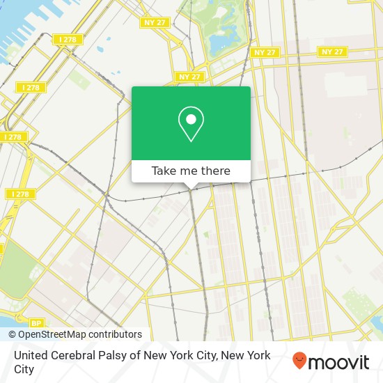 Mapa de United Cerebral Palsy of New York City