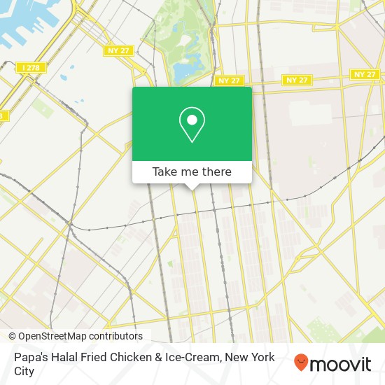 Mapa de Papa's Halal Fried Chicken & Ice-Cream